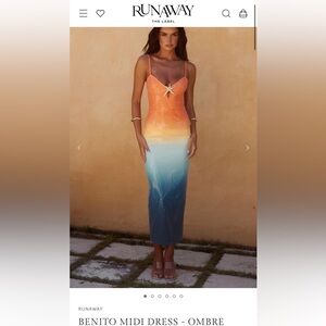 Runaway the label Benito ombre dress